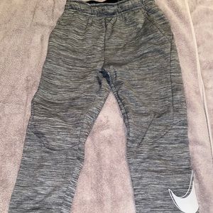 Boys (L) Dri-Fit Nike Grey Sweatpants